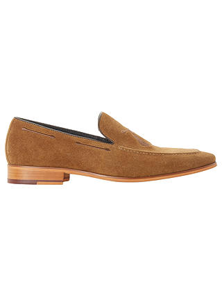 Dune Penry Suede Tassel Embroidered Loafers