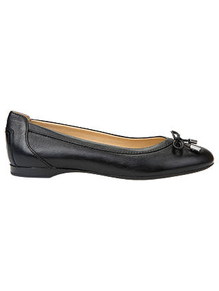 Geox Women's Lamulay Bow Ballet Pumps, Black Leather
