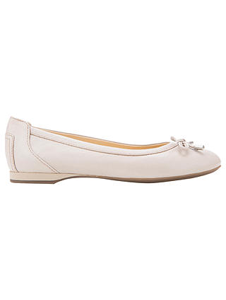Geox Women's Lamulay Bow Detail Ballet Pumps, Light Taupe Leather