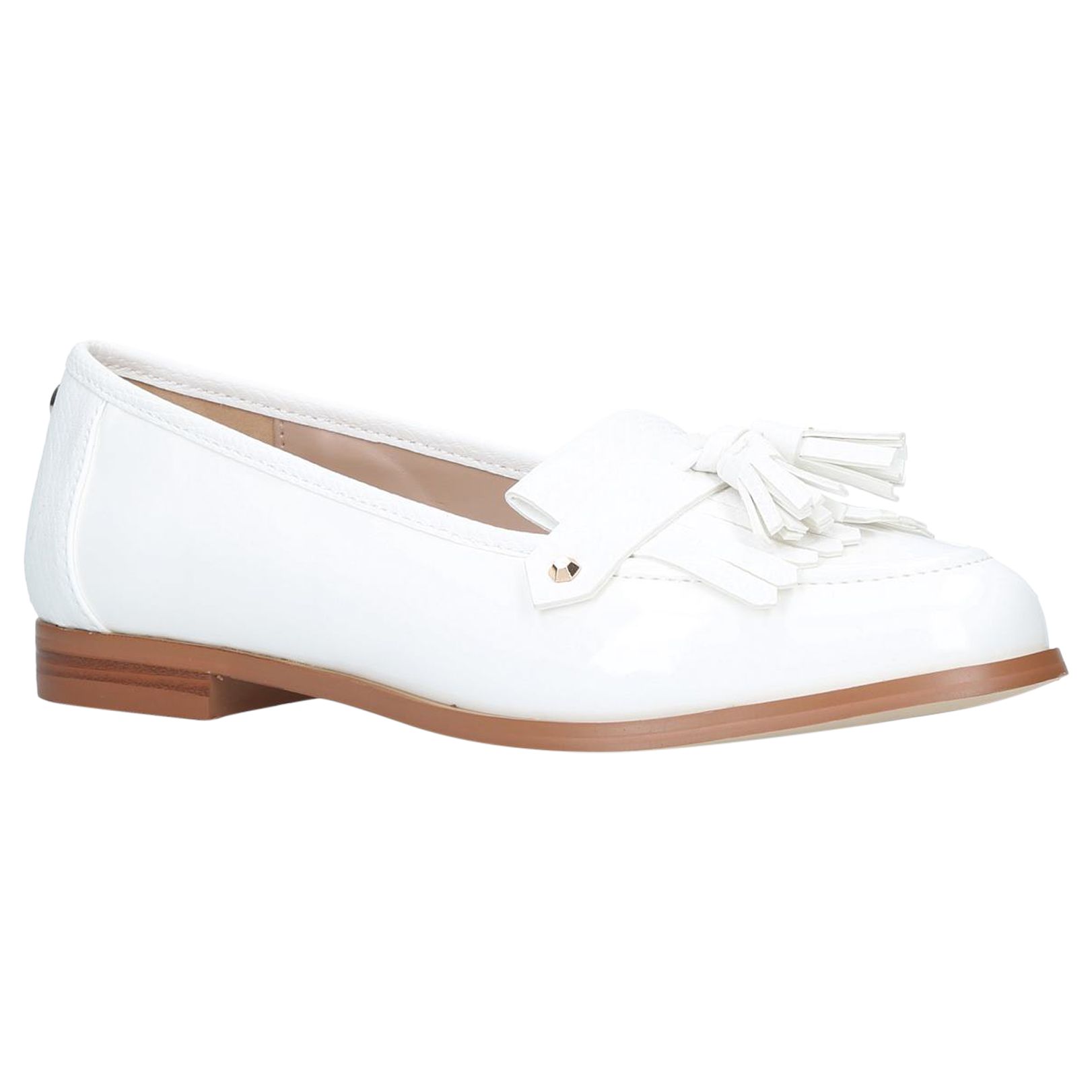 Carvela Magpie Tassel Loafers, White