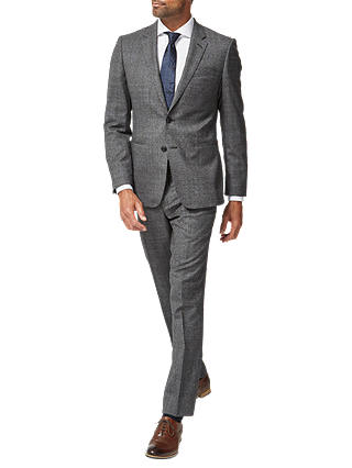Richard James Mayfair Wool Check Slim Suit Jacket, Grey
