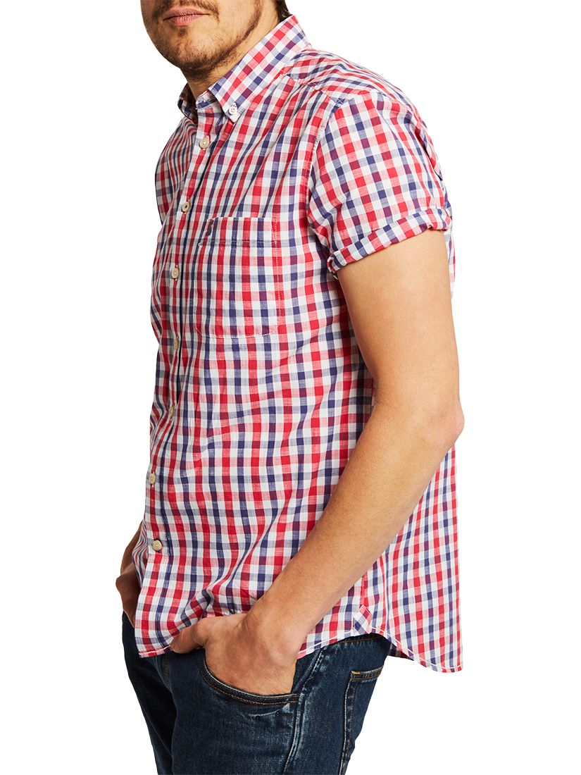 Joules Wilson Classic Fit Short Sleeve Check Shirt