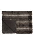 John Lewis & Partners Faux Fur Throw, Grey, L200 x W150cm