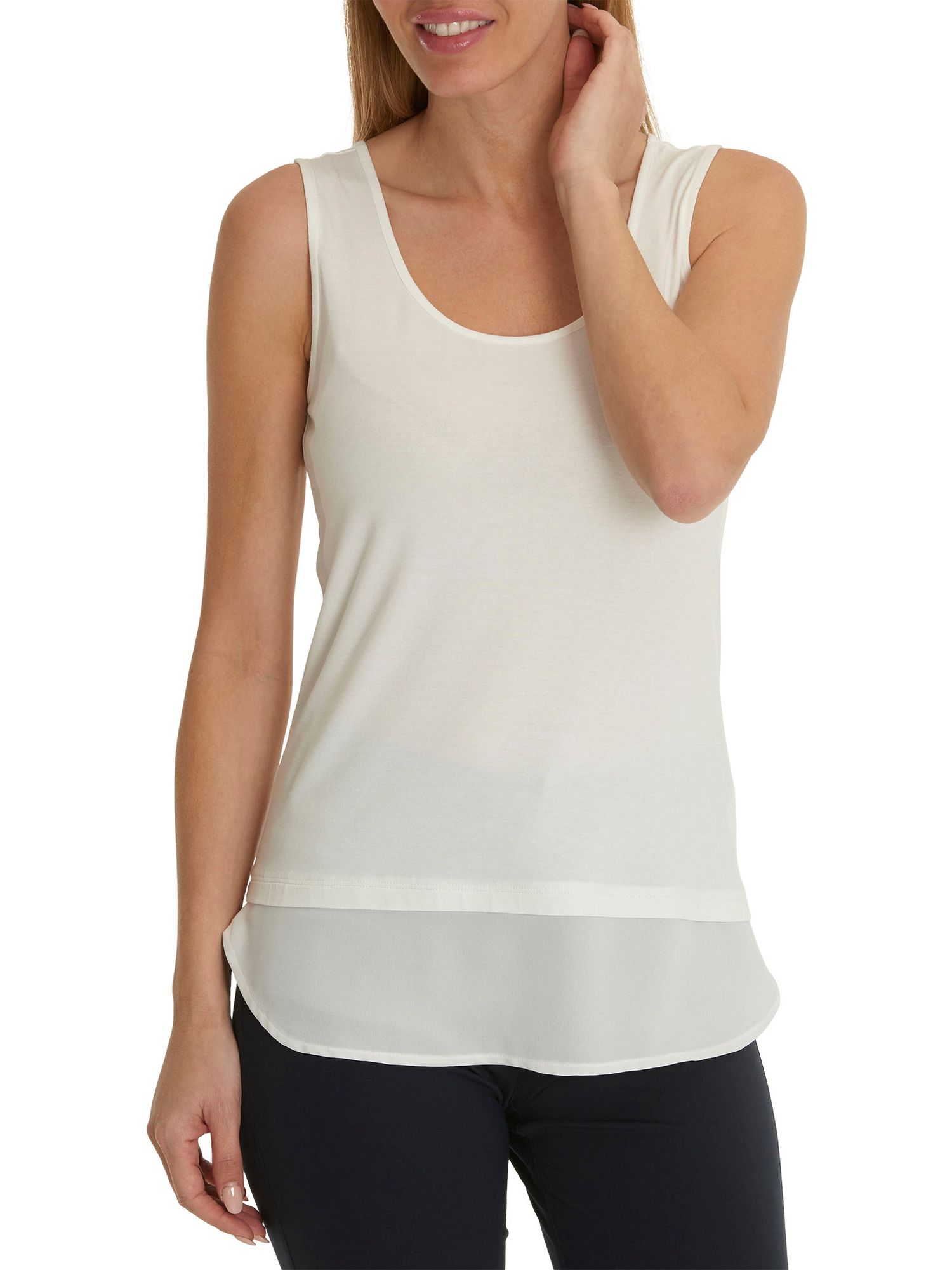 Betty Barclay Layered Vest Top, Off White