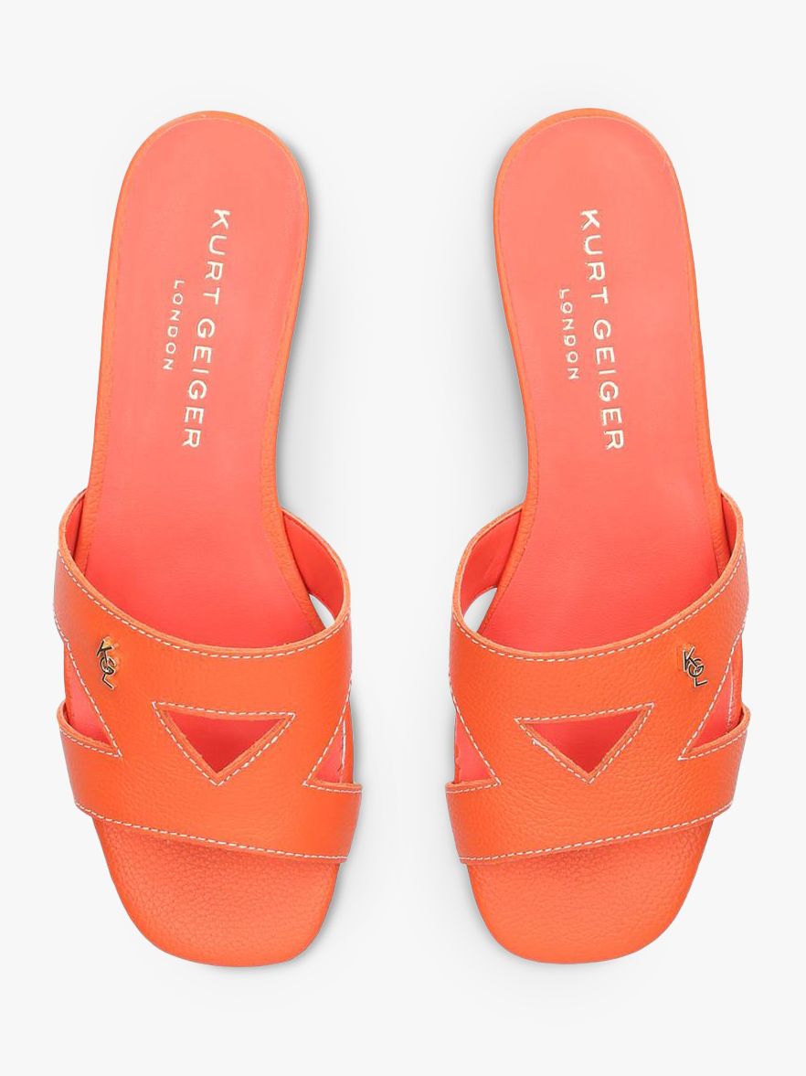 kurt geiger orange sandals