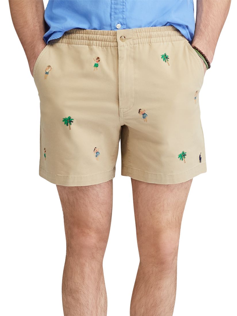 Polo Ralph Lauren Classic Fit Polo Prepster Pritned Shorts, Coastal Beige