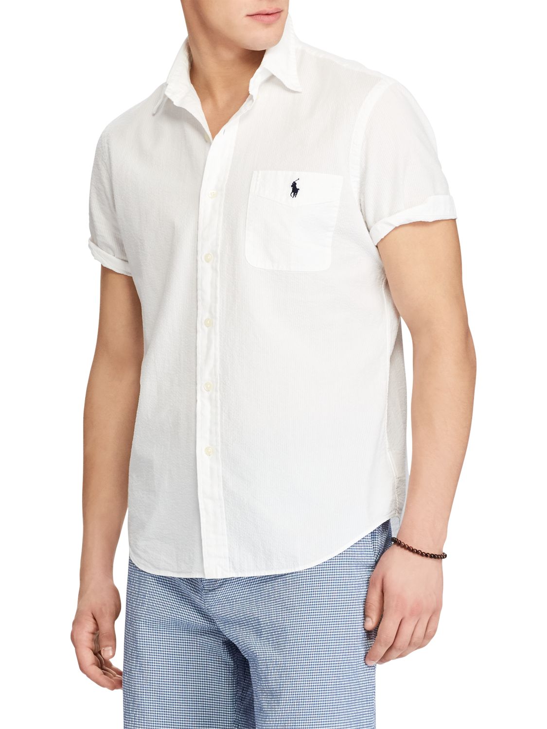 Polo Ralph Lauren Seersucker Short Sleeve Shirt at John Lewis & Partners