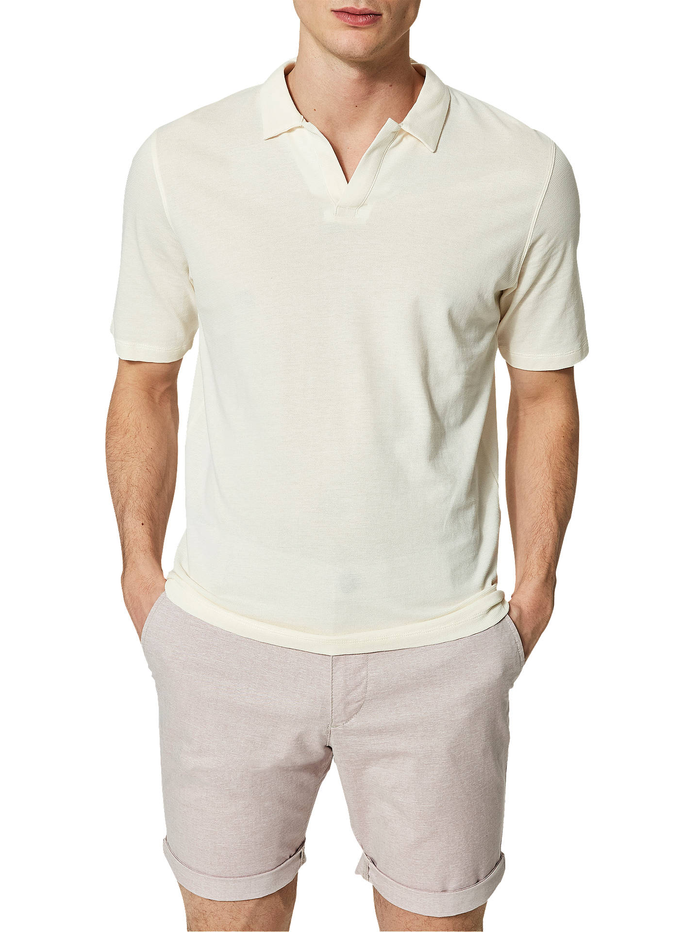 Selected Homme Shhalss V-Neck Polo Shirt at John Lewis & Partners