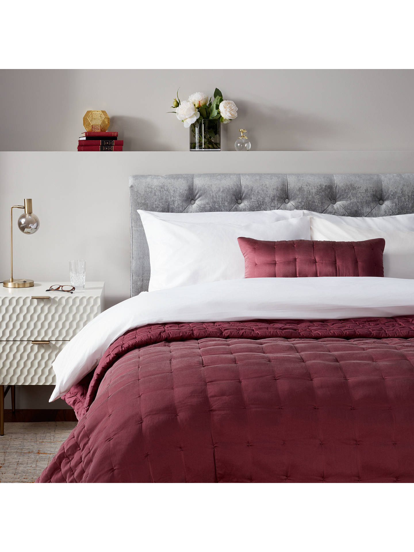 John Lewis & Partners Boutique Hotel Silk Bedspread | Mulberry at John Lewis & Partners