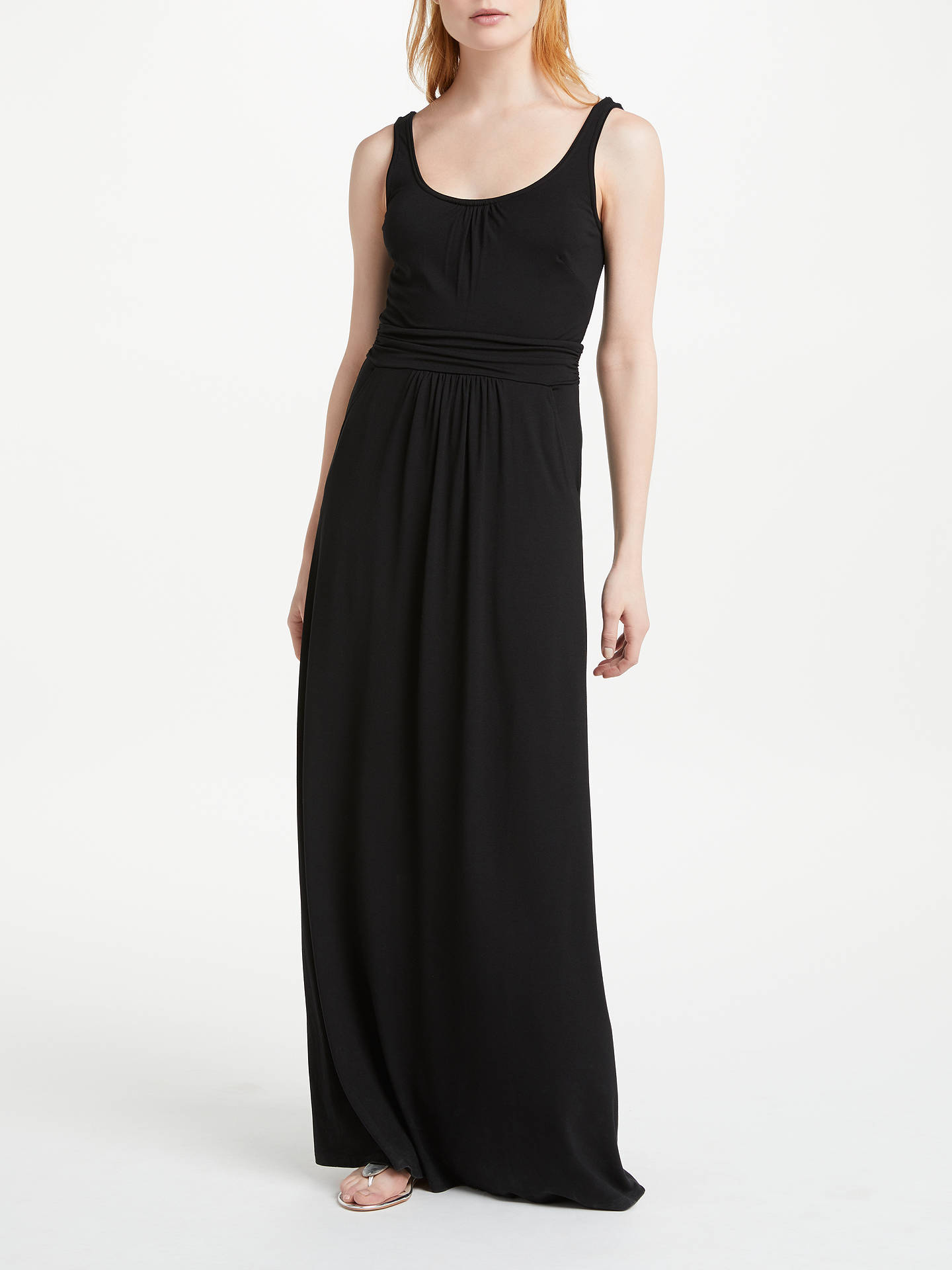Boden Diana Jersey Maxi Dress, Black at John Lewis & Partners