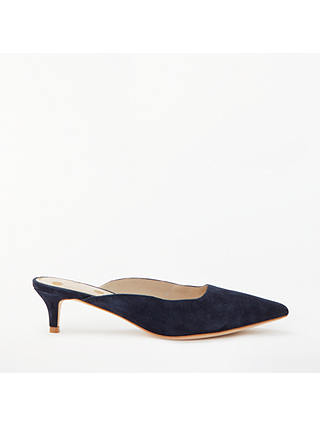 Boden Tyra Backless Court Shoes, Navy Suede