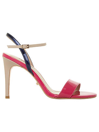 Dune Matilde Stiletto Heel Sandals, Pink Patent