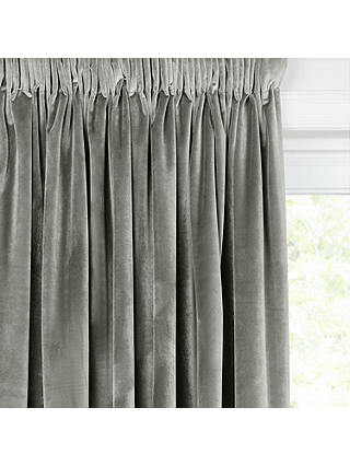 John Lewis & Partners Lustre Velvet Pair Lined Multiway Curtains