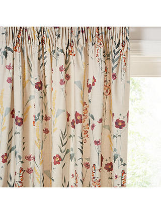 John Lewis & Partners Longstock Pair Lined Pencil Pleat Curtains, Autumn