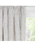 Morris & Co. Strawberry Thief Pure Pair Lined Pencil Pleat Curtains, Natural