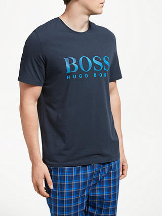 BOSS Mix Match Logo T-Shirt, Blue