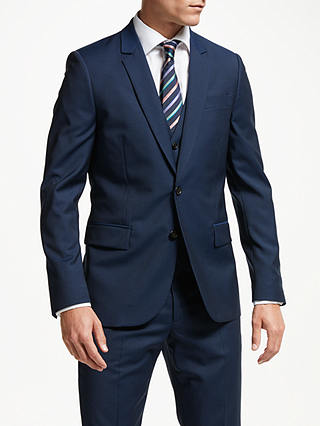 PS Paul Smith Wool Mohair Tailored Fit Suit Jacket, Navy