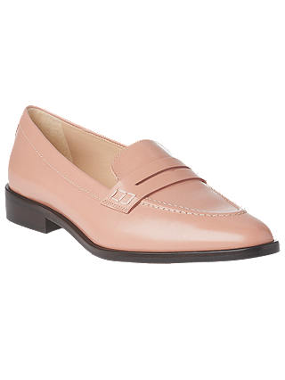L.K. Bennett Iona Pointed Toe Loafers, Pink