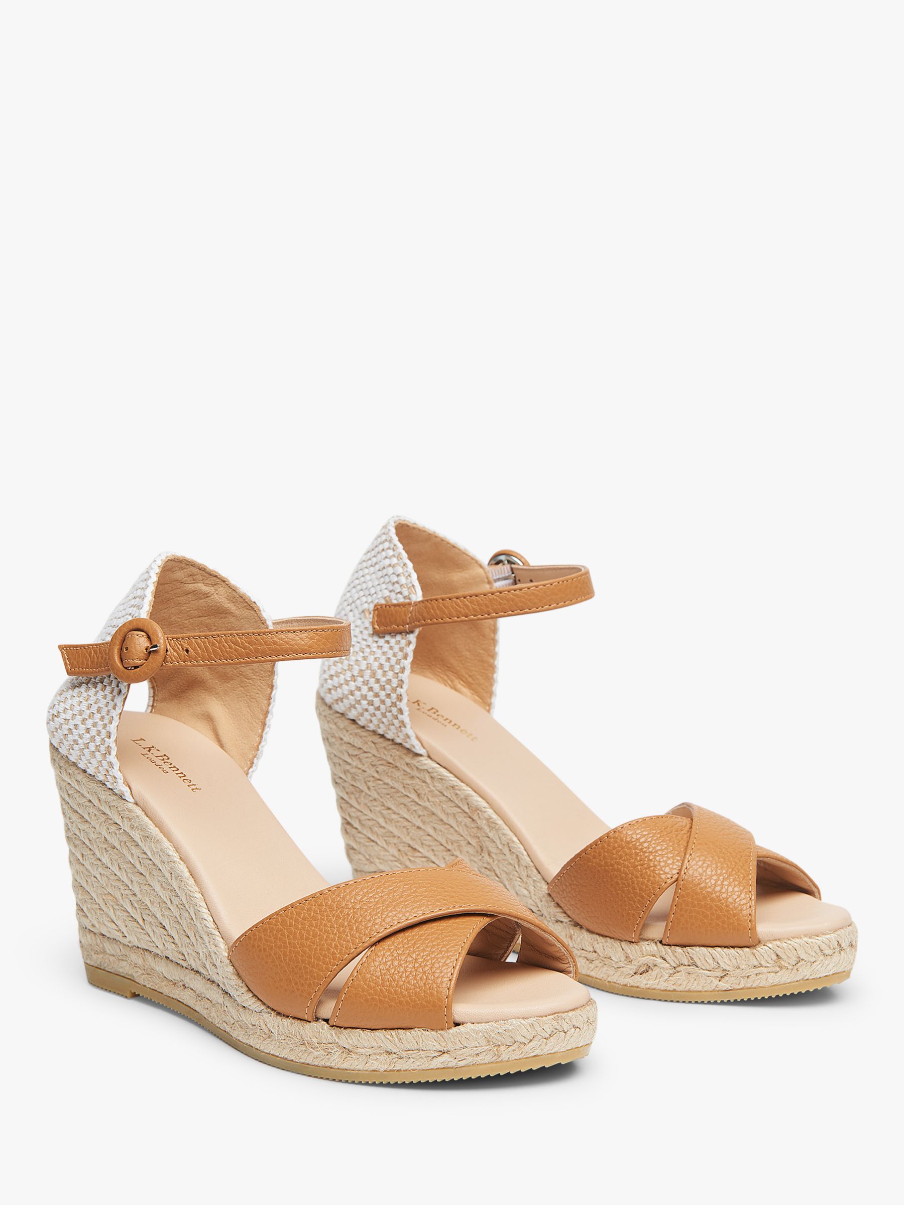 Buy L.K.Bennett Angele Wedge Heel Sandals Online at johnlewis.com