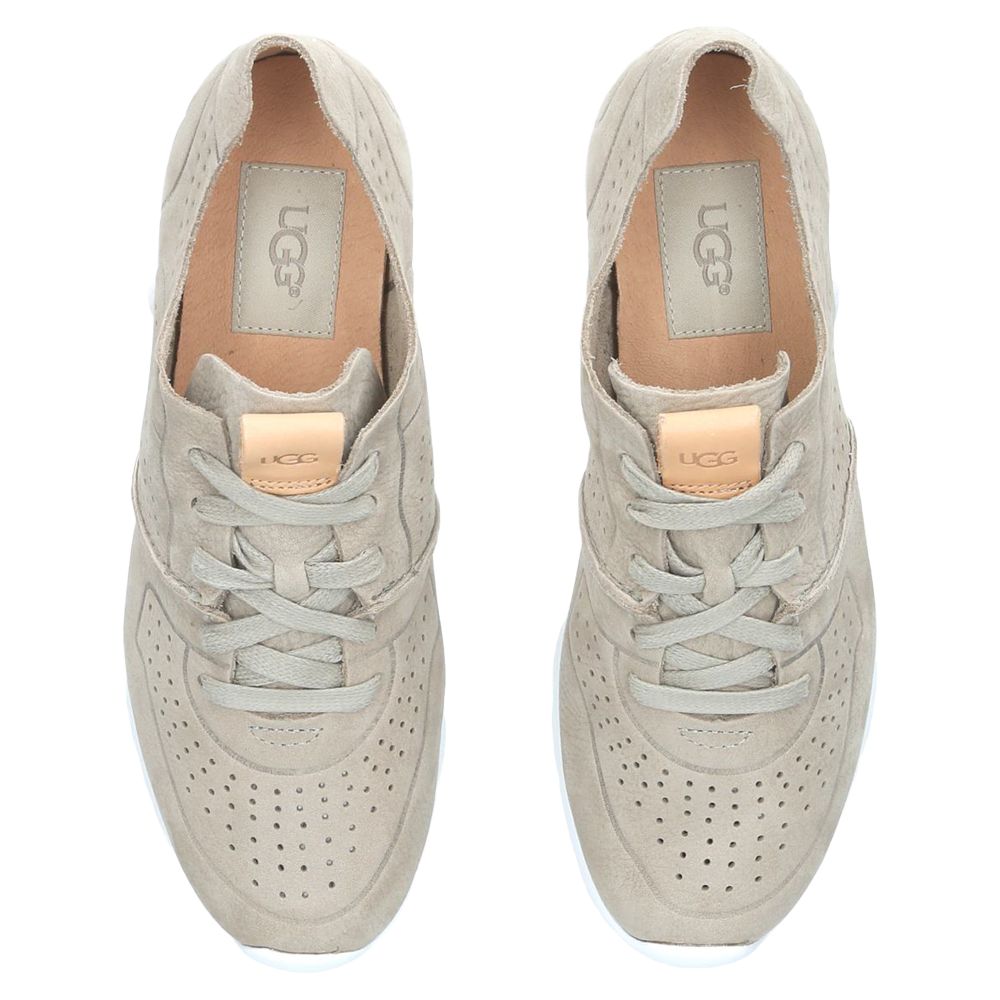 UGG Tye Lace Up Trainers, Light Grey at 