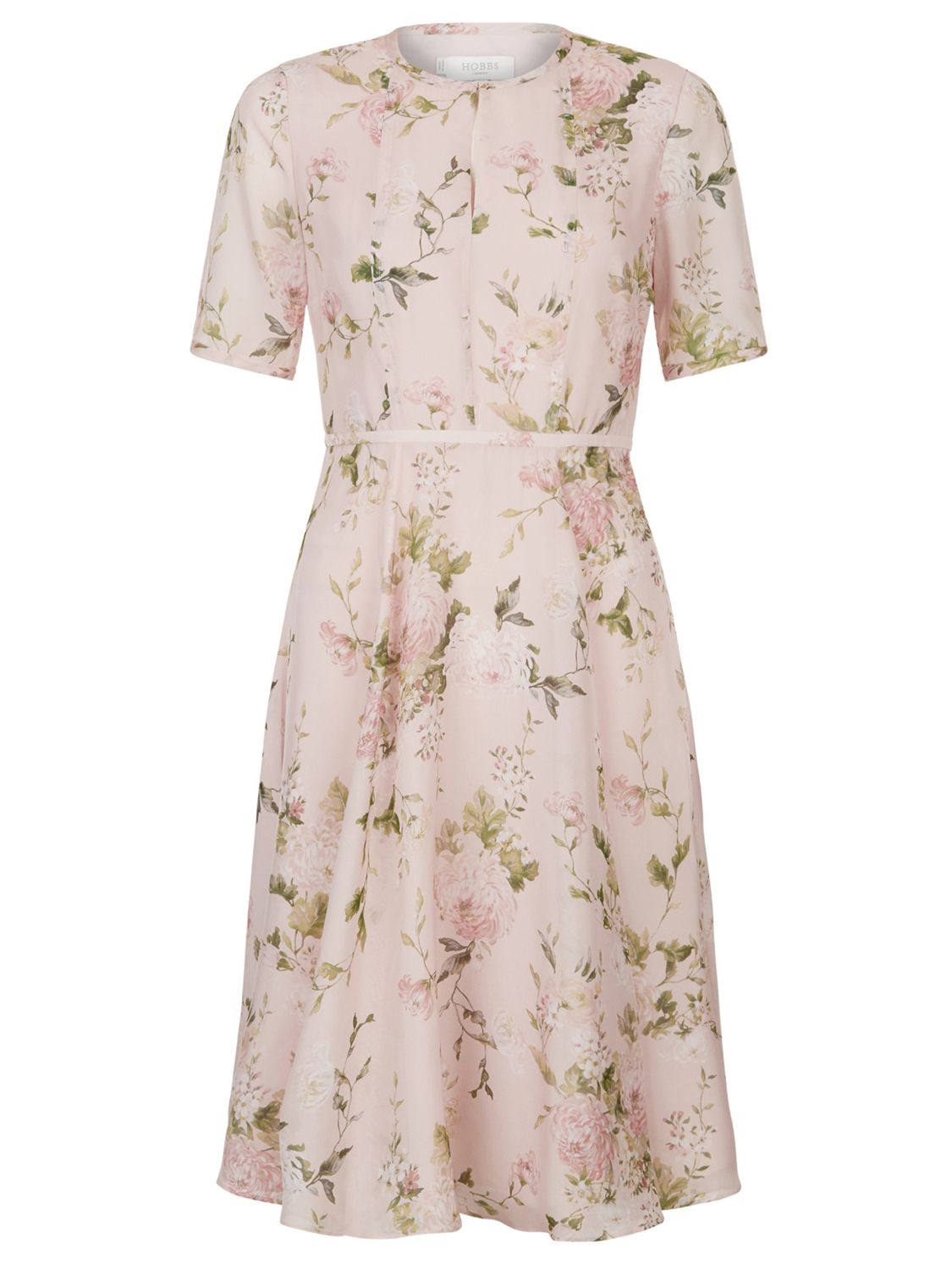 Hobbs Riley Dress, Pink/Multi at John Lewis & Partners