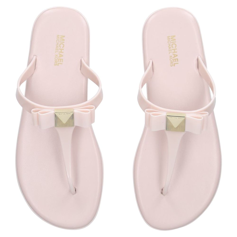 pale pink flip flops