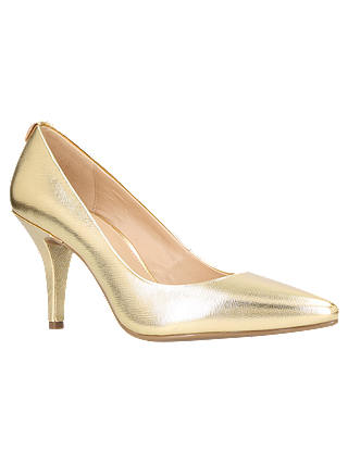 MICHAEL Michael Kors Flex Pump Court Shoes, Gold Leather