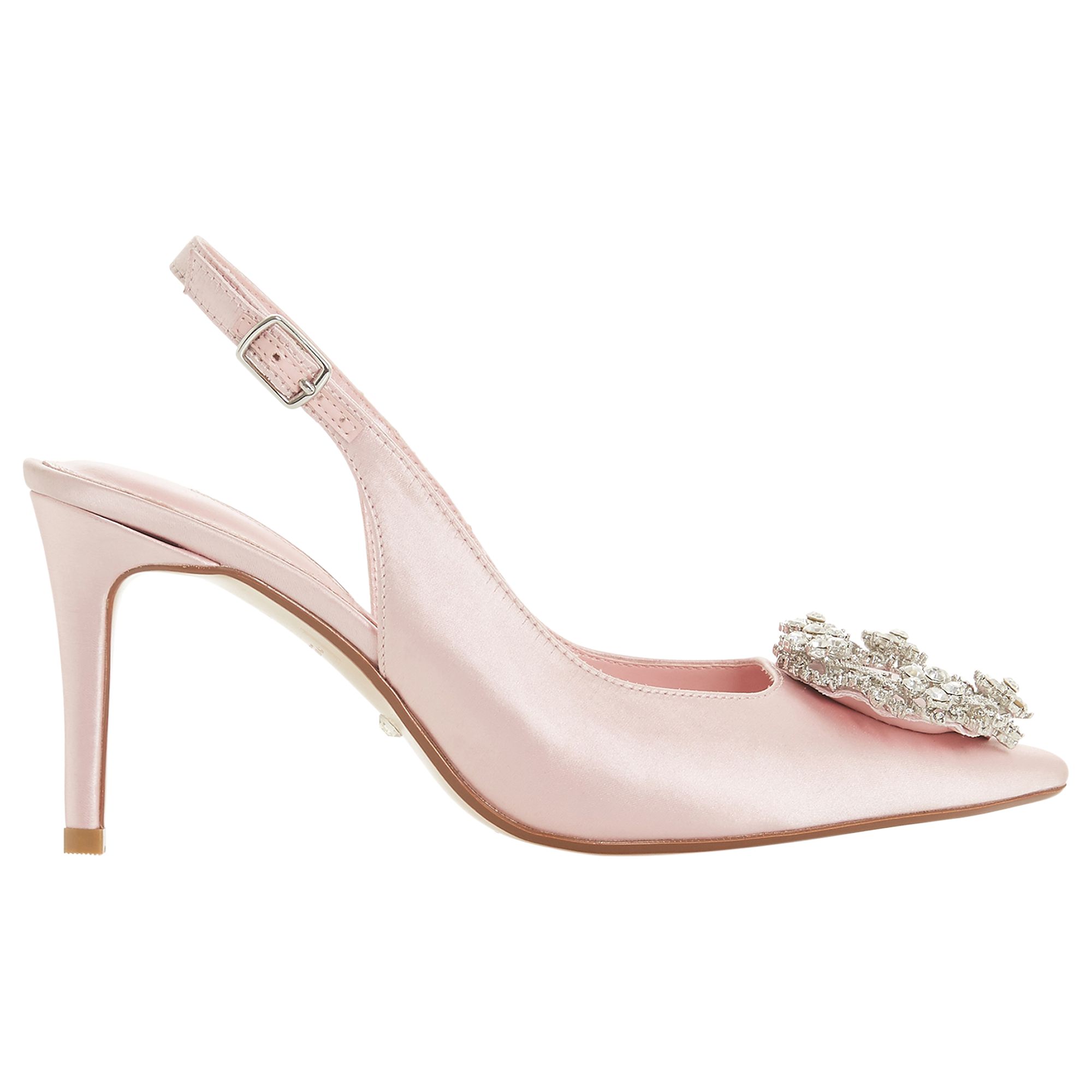 Dune Bridal Collection Ceremony Wreath Brooch Slingback Court Shoes at John Lewis & Partners