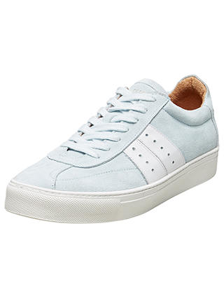 Selected Femme Dina Suede Trainers, Grey Mist