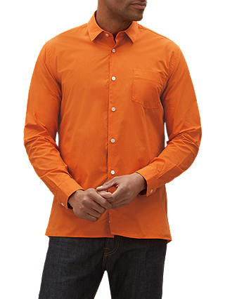 Jaeger Cotton Long Sleeve Shirt, Orange