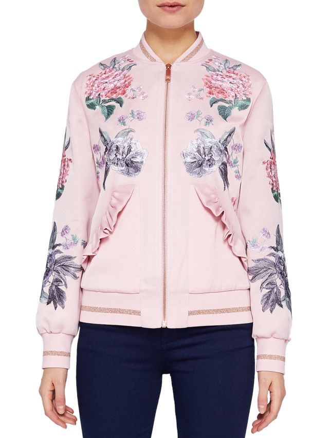 Ted baker sale floral bomber jacket