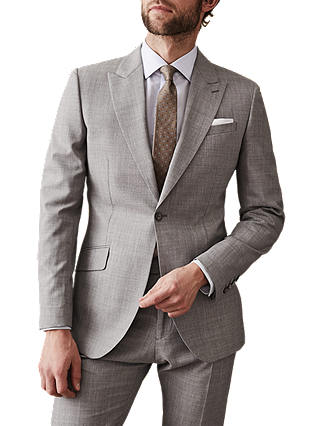 Reiss Serbelloni Wool Modern Fit Suit, Light Grey