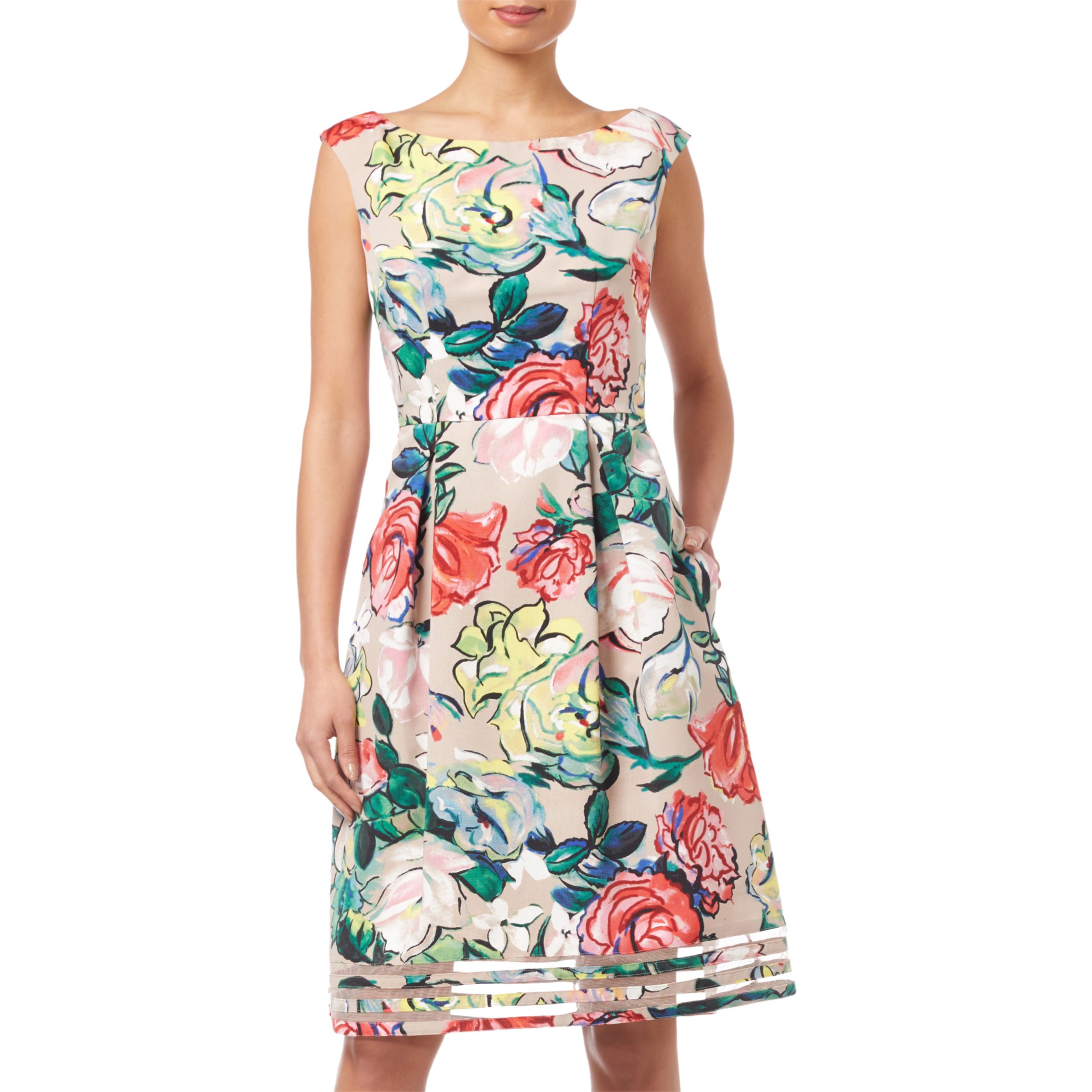 Adrianna Papell Stained Glass Dress, Multi