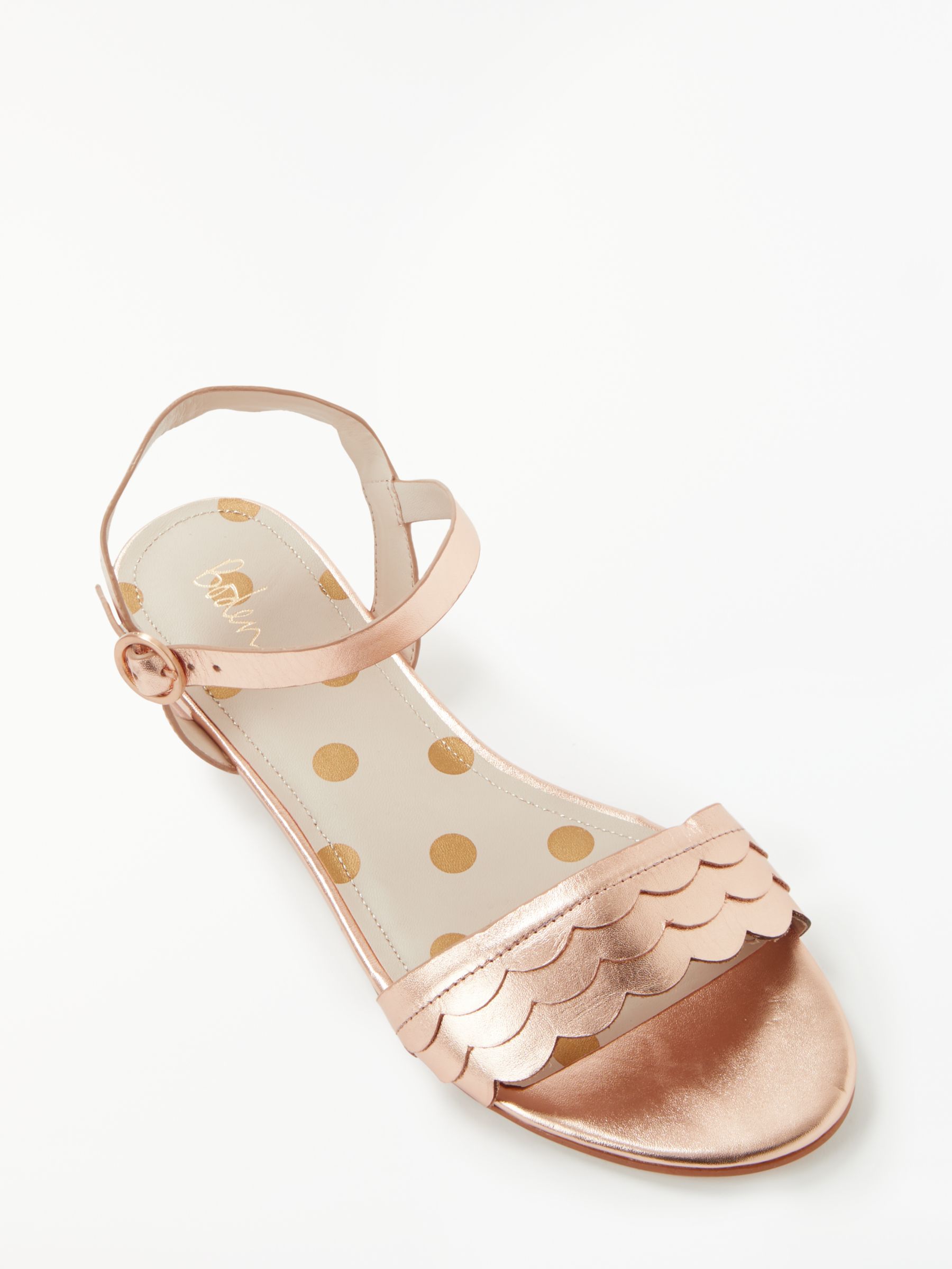 boden rose gold sandals