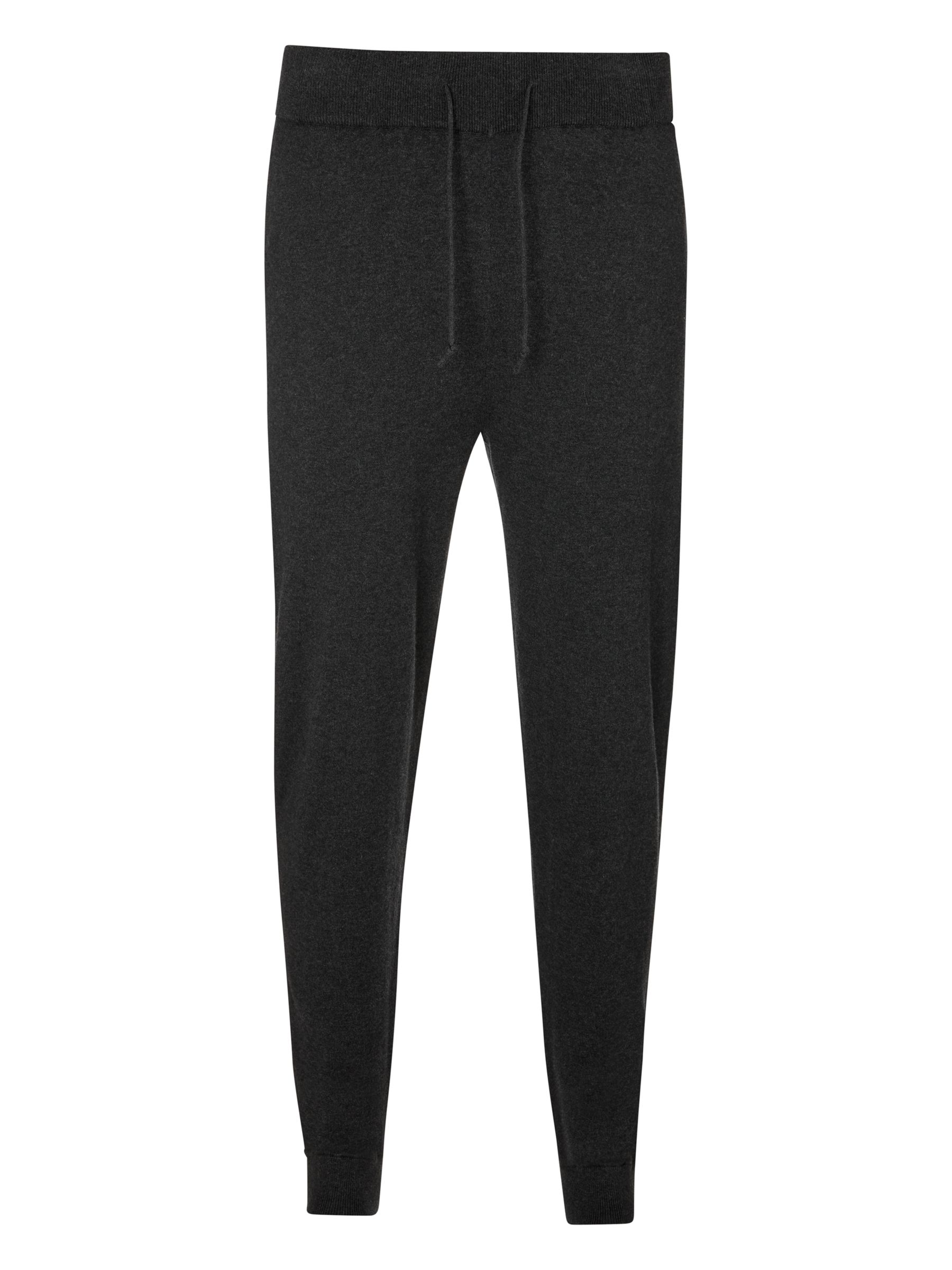 black cashmere joggers