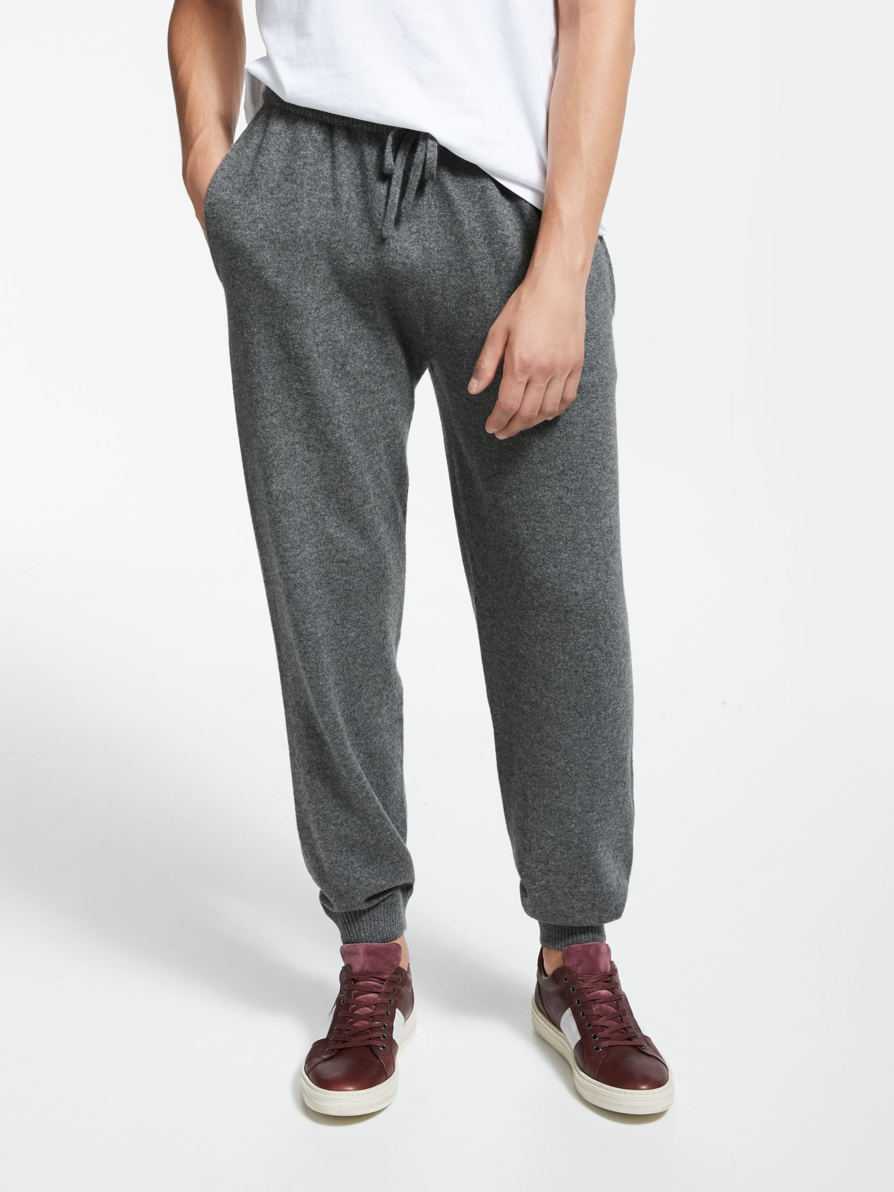 Men's Cashmere Joggers In Gray
