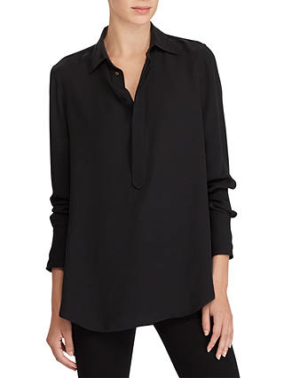 Polo Ralph Lauren Silk Georgette Shirt, Black