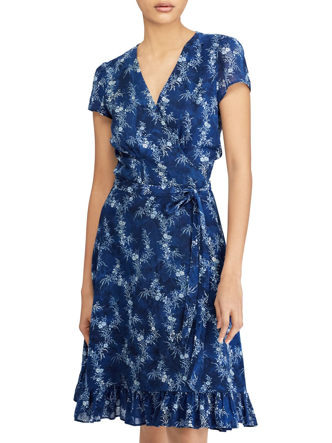 ralph lauren blue floral dress