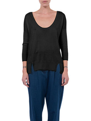 French Connection Scoop Neck Jumper, Black