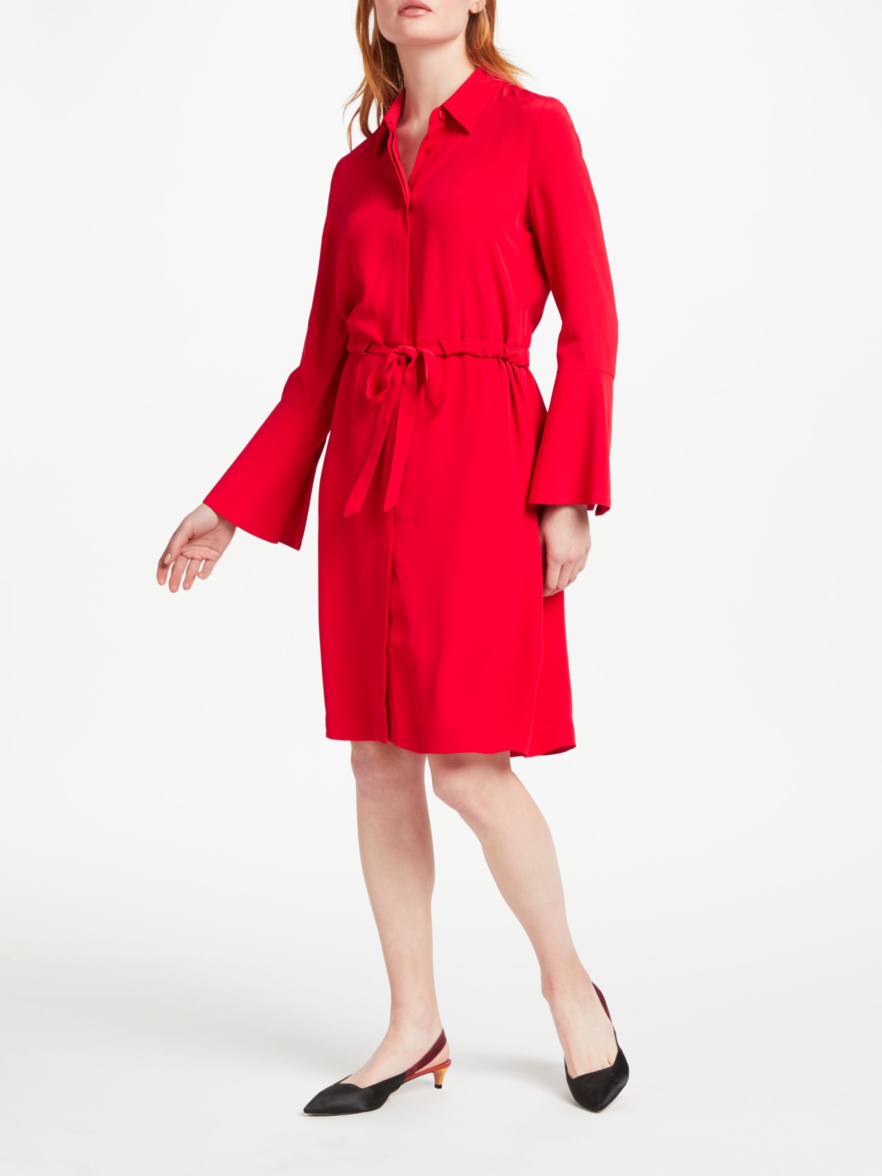 Finery Frederick Shirt Dress, Red