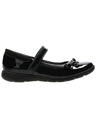 Clarks Children's Venture Star Patent Shoes, Black