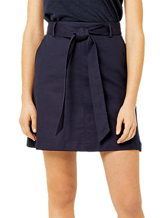 Warehouse Compact Mini Skirt, Navy