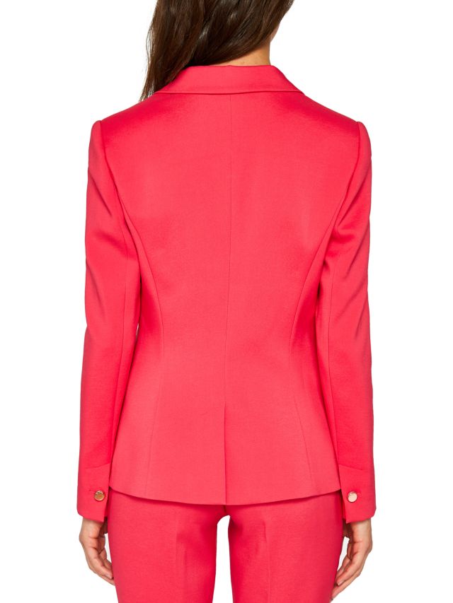 Ted Baker Aniita Angular Tailored Jacket, Deep Pink, 0