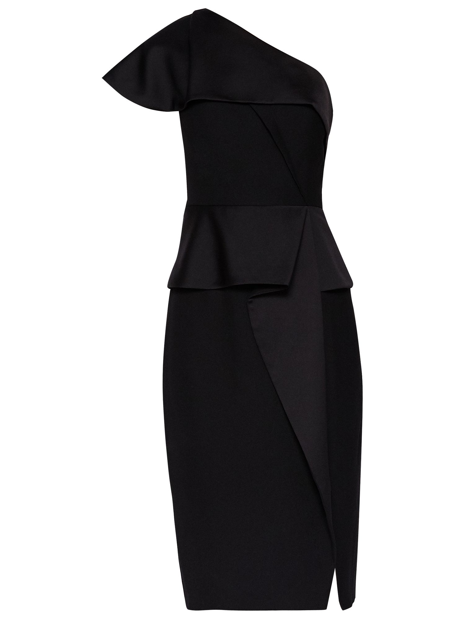 Ted Baker Pana Asymmetric Peplum Dress, Black