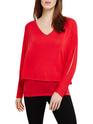Phase Eight Gisella Double Layer Jumper, Punch Pink