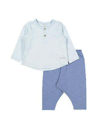 Polarn O. Pyret Baby Top and Trouser Set, Blue