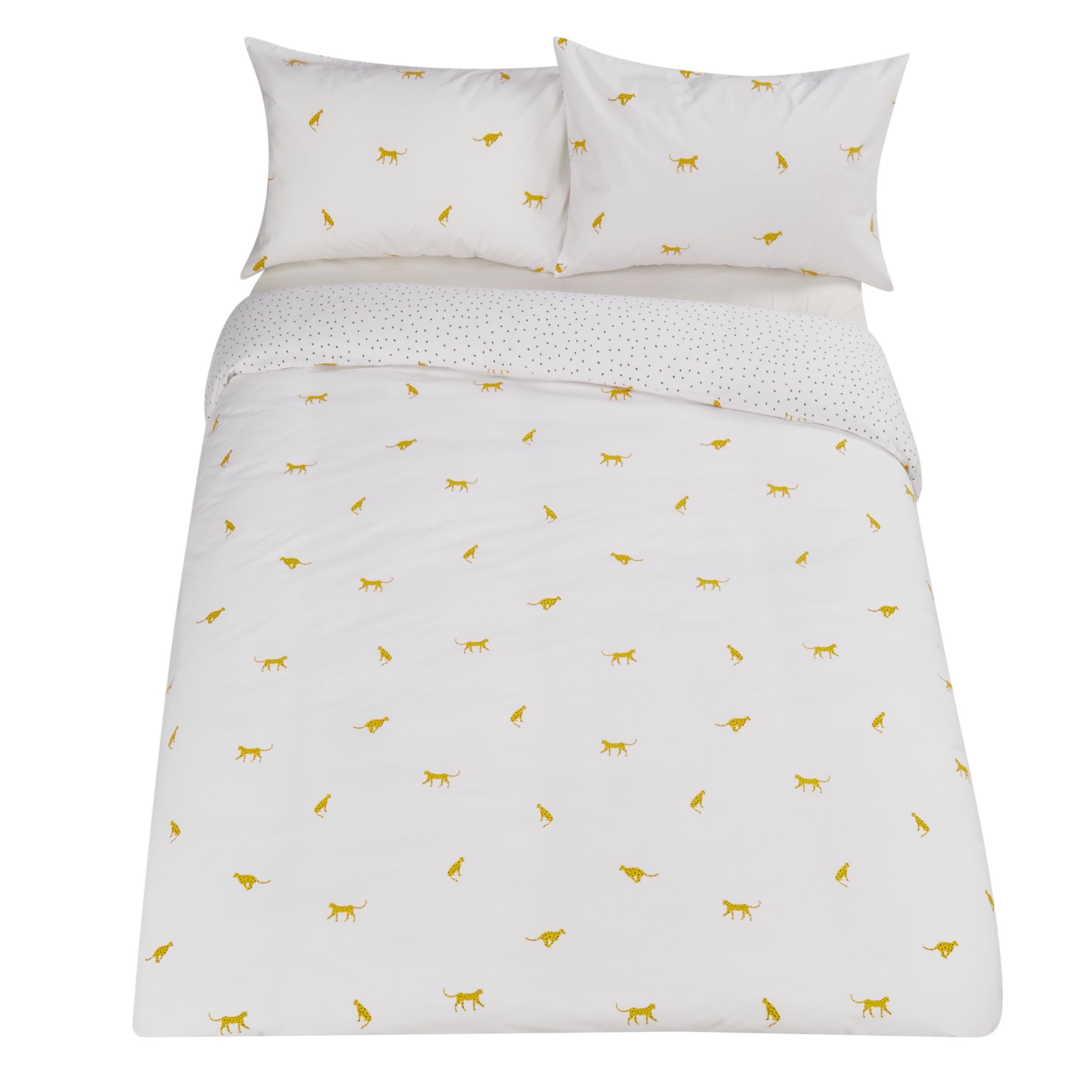 House By John Lewis Cheetah Duvet Cover Set Multi At John Lewis