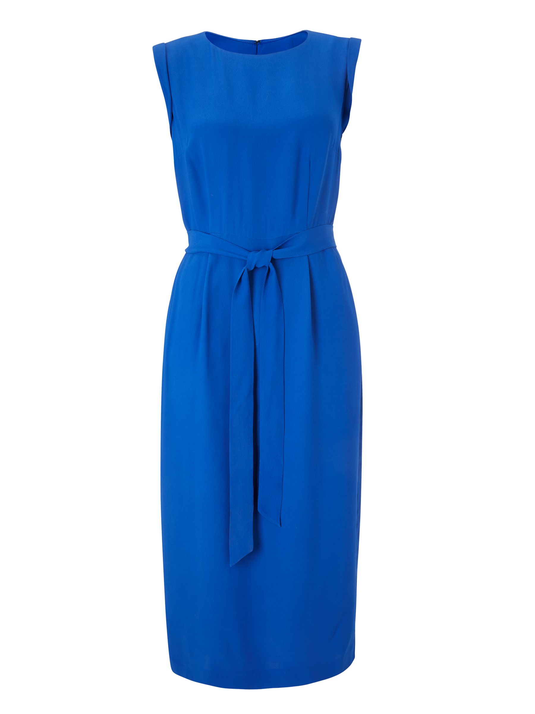 Boden Camille Tie Waist Midi Dress, Blue