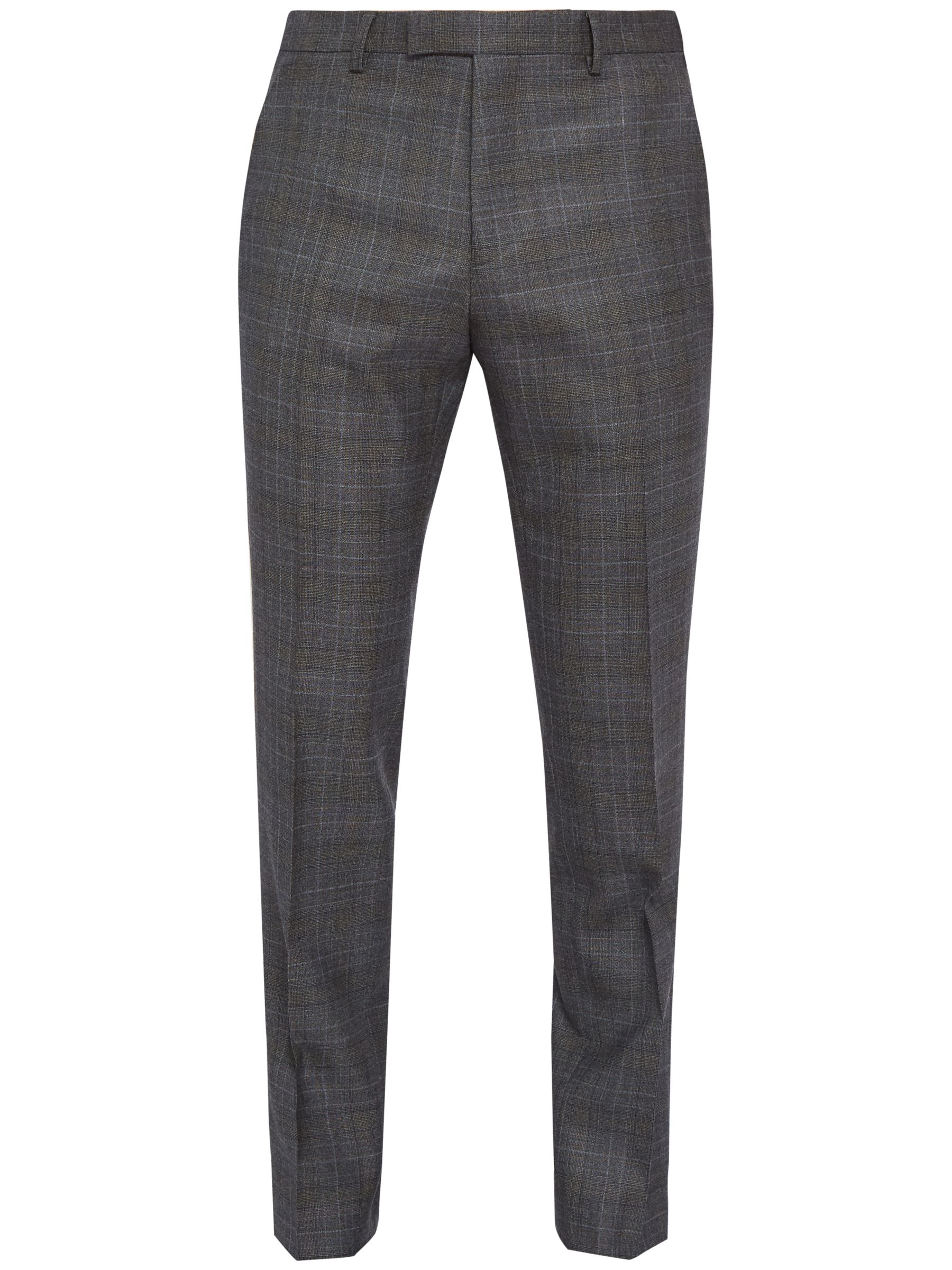 Ted Baker Doverrj Sterling Check Tailored Suit Trousers, Charcoal at ...