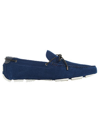 Dune Bluewater Suede Driver Loafer